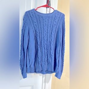 Sky blue LL Bean Knit Sweater.